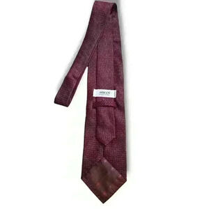 Giorgio Armani Dark Red Men's Tie 100% Silk #087